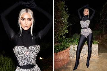 Kim shows off $5K corset & panties after she's accused of flaunting wealth