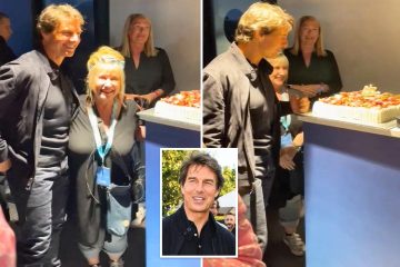 Tom Cruise kicks off 60th birthday with cake and dancing at Adele concert