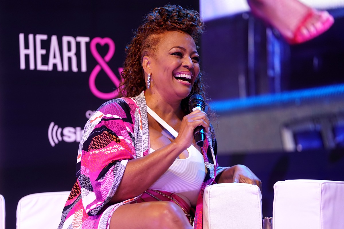 Kim Fields onstage at Essence Festival in 2022