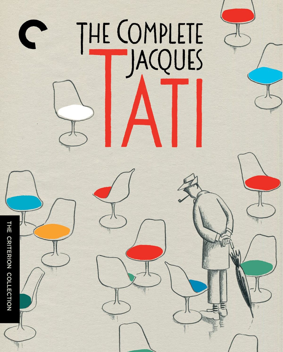 Cover art for the Criterion Collection box set of The Complete Jacques Tati.