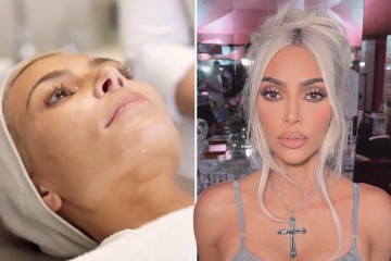 Kim shows off real skin including blemishes and fine lines in new unedited video