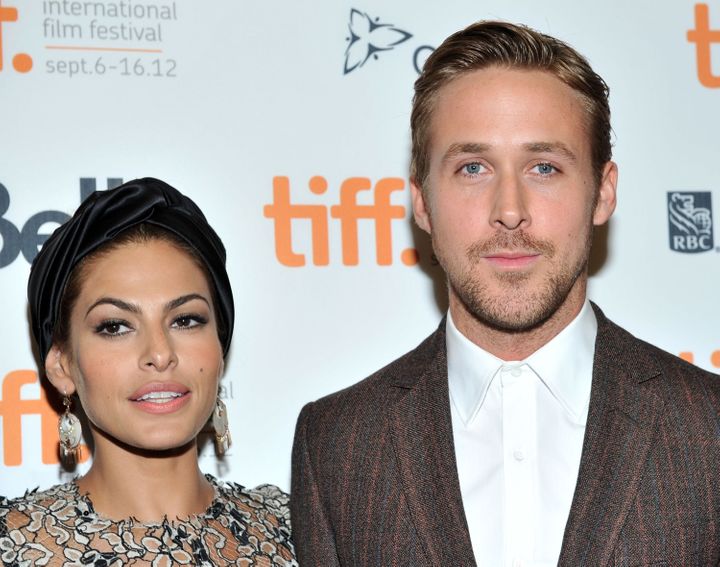 Eva Mendes and Ryan Gosling attend "The Place Beyond The Pines" premiere during the 2012 Toronto International Film Festival on Sept. 7, 2012.