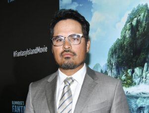 CENTURY CITY, CALIFORNIA - FEBRUARY 11: Michael Peña attends the Premiere Of Columbia Pictures'