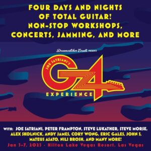 JOE SATRIANI To Be Joined By PETER FRAMPTON, STEVE LUKATHER And STEVE MORSE At 'G4 Experience V6.0'