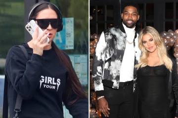 Tristan's baby mama is seen for the first time since Khloe's surrogacy news