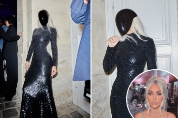 Kim Kardashian slammed for covering ENTIRE face in ‘creepy’ mask in Paris 