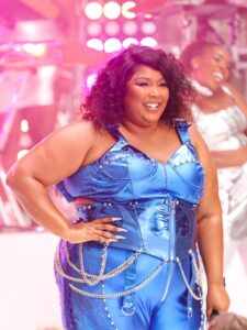 NEW YORK, NY - JULY 15: Lizzo is seen performing at the Citi Concert Series for the 'Today' show at the Rockefeller Plaza on July 15, 2022 in New York City.  (Photo by Jason Howard/Bauer-Griffin/GC Images)