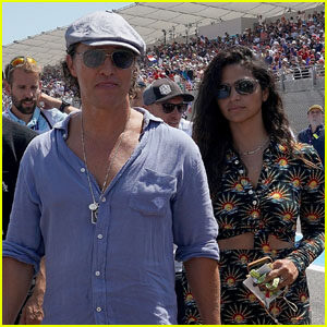 Matthew McConaughey Is Joined by Wife Camila Alves at the F1 Grand Prix in France
