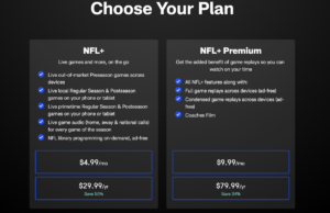 NFL Plus streaming has live games for $4.99 per month — but not on your TV