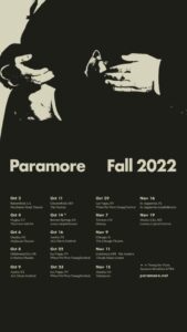 Paramore Announce North American Fall 2022 Tour