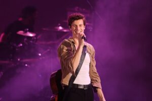 Mendes performs onstage during the 8th annual "We Can Survive" concert on Oct. 23, 2021, in Los Angeles, California.