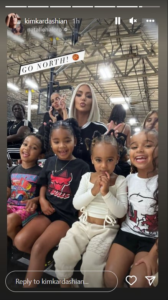 The Kardashian Kids Support North West at Basketball Game