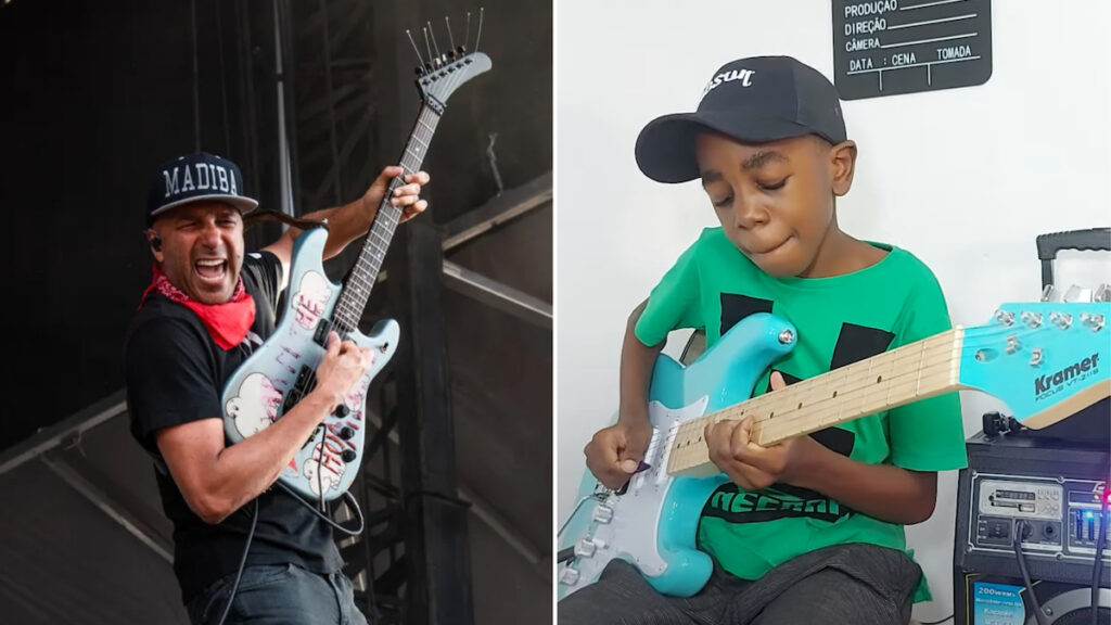 Tom Morello Praises 10-Year-Old Guitarist Ludovick Tshiswaka