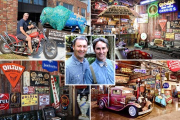 Inside American Pickers star Robbie's $225K store featuring vintage cars