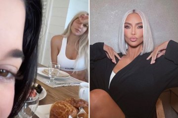 Kim shows off her real skin before blocking her face in new TikTok