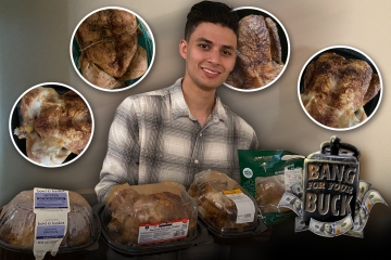 I tasted 4 rotisserie chickens including Costco - there was a clear winner