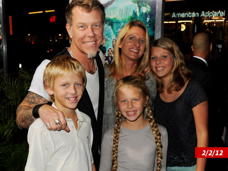 James Hetfield adn family