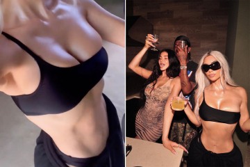 Kim shows off skinny waist & ribs in shocking video after weight loss fears