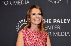 Savannah Guthrie went makeup free as she rushed to Today on Thursday