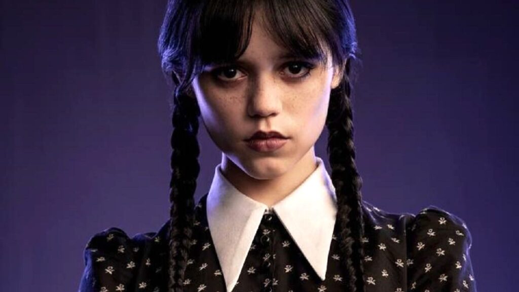 Jenna Ortega as Wednesday Addams from the upcoming Netflix Addams Family show