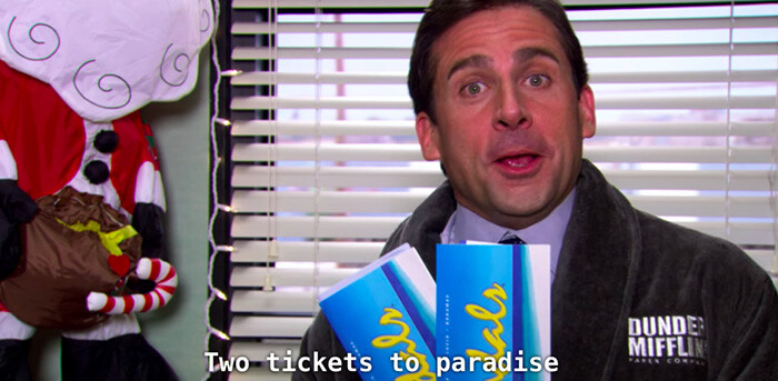 The Office Two Tickets To paradise