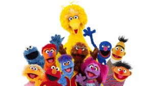 Several of the Sesame Street Muppets