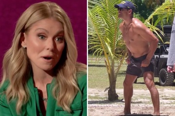 Kelly thirsts over husband Mark on TV as she shares shirtless video of actor
