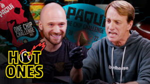 Tony Hawk Turns Blue While Taking the Paqui® #OneChipChallenge