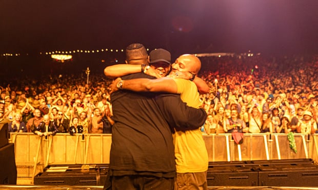Underground Resistance performing on the final night of We Out Here 2022.