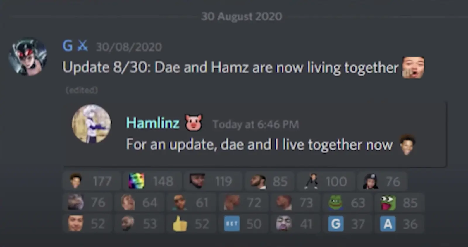Discord message from Hamlinz