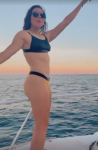 Norma Palafox in Bathing Suit Poses on a Boat — Celebwell