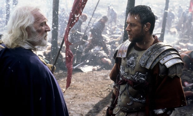 Epic range … in Gladiator with Russell Crowe.