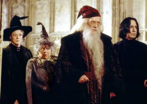 Gentle and timeworn … as Professor Dumbledore in Harry Potter and the Chamber of Secrets.