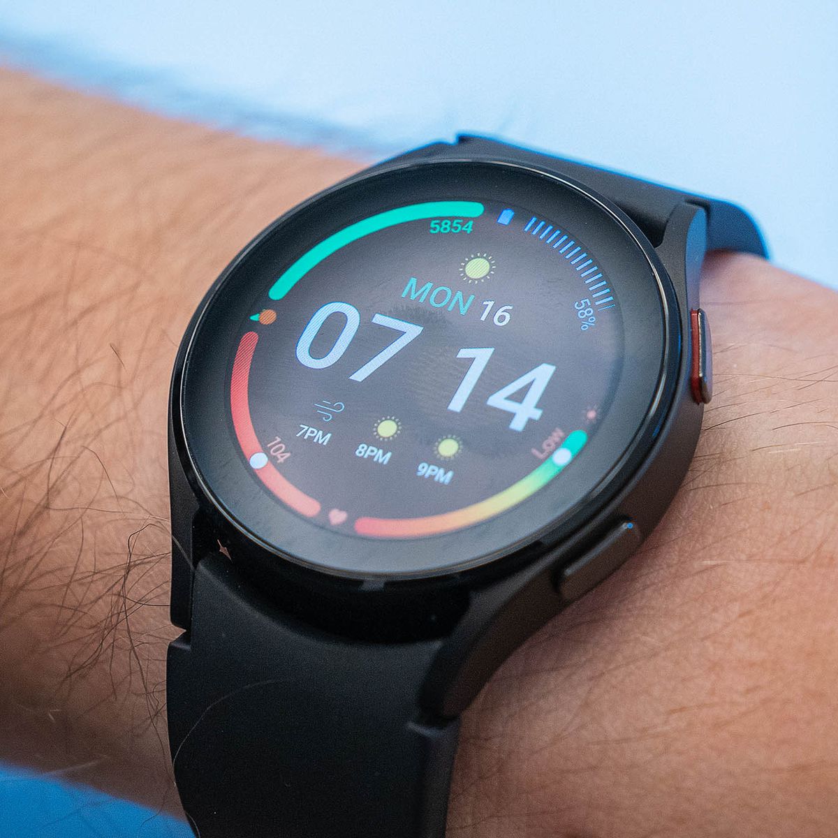 The regular Galaxy Watch 4 has a touch-sensitive bezel, which is fiddly.