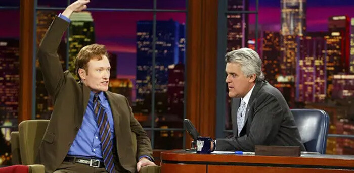 Jay Leno and Conan O'Brien