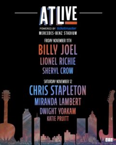 ATLive to Welcome Billy Joel, Chris Stapleton, Sheryl Crow and More to Mercedes-Benz Stadium
