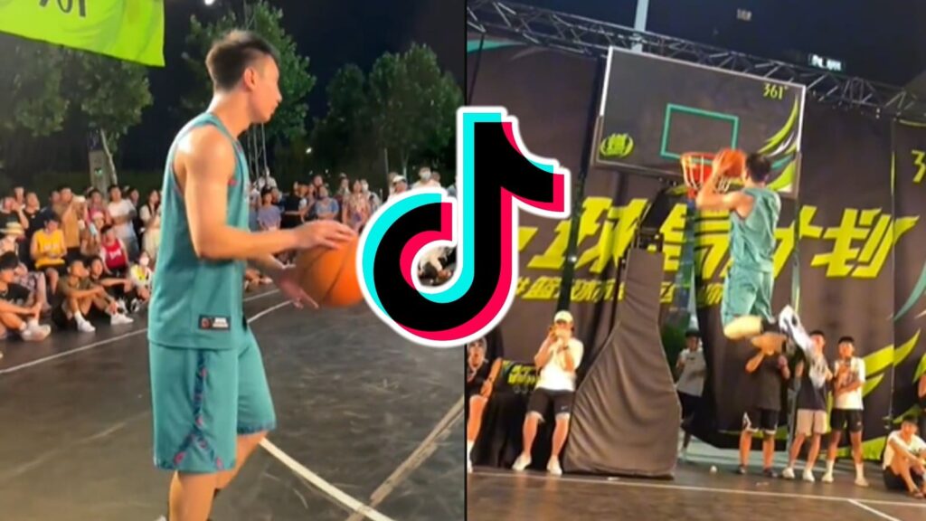 Basketball player sparks new “lag” dunk TikTok challenge