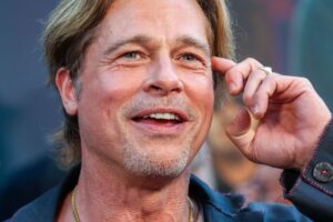 Brad Pitt attends "Bullet Train" Premiere At Le Grand Rex on July 18 in Paris, France.