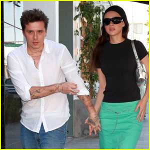 Brooklyn Beckham & Nicola Peltz Hold Hands on Lunch Date in Beverly Hills