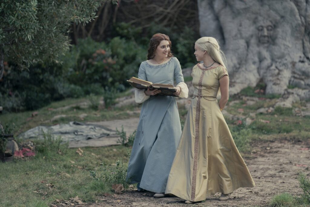 Alicent and Rhaenyra on House of the Dragon