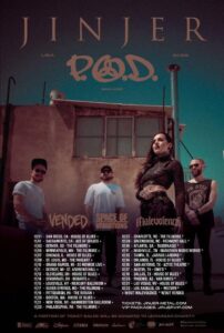 JINJER Announces Fall 2022 USA Tour With Support from P.O.D.; BLABBERMOUTH.NET Presale