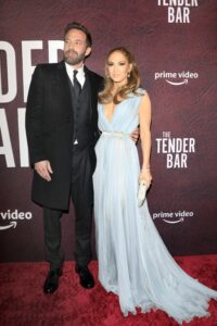 HOLLYWOOD, CALIFORNIA - DECEMBER 12: Ben Affleck and Jennifer Lopez attend the Los Angeles premiere of 'The Tender Bar' at TCL Chinese Theatre on December 12, 2021 in Hollywood, California. (Photo credit should read P. Lehman/Future Publishing via Getty Images)