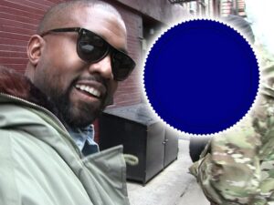 Kanye West Files for Bizarre New Blue Logo Trademark for Clothing