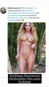 Kindly Myers shows support for Joe Exotic