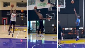 LeBron James Works Out With Two Sons At Lakers Facility, 'No Better Feeling'
