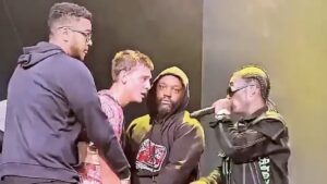 Lil Uzi Vert Calms Down Stage Crasher and Security Guards with Hug