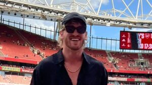 Logan Paul spotted at Emirates Stadium ahead of Arsenal game