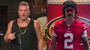 Pat McAfee heaps praise on Dr Disrespect’s “incredibly impressive” NFL throw at 49ers camp