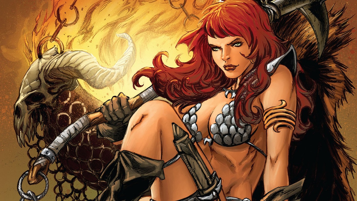Red Sonja, warrior queen of the Hyborian Age.