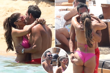 Teresa Giudice's husband Luis smacks her bare butt in thong bikini on honeymoon